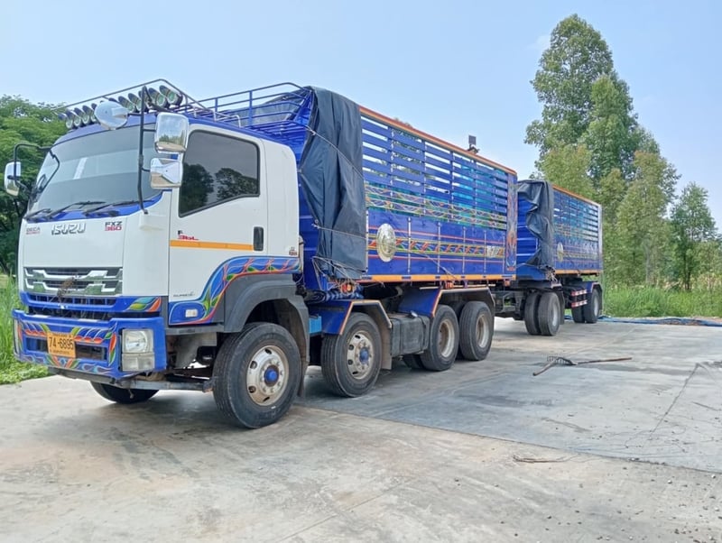 ขาย 1,290,000 รถ 12 ล้อดั้มแม่ลูกคอกเกษตร ISUZU 360 ปี 58 ดั้มคอกเกบตรง12 ล้อแท้ 2 เพลา หัวบาง ยางดี ครัชซีสวย ลูกพ่วงดั้ม 2 เพลา ปี 47 ดั้มคอกเกษตร ครัชซีสวย 