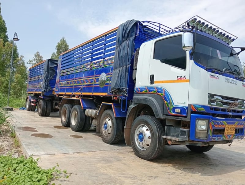 ขาย 1,290,000 รถ 12 ล้อดั้มแม่ลูกคอกเกษตร ISUZU 360 ปี 58 ดั้มคอกเกบตรง12 ล้อแท้ 2 เพลา หัวบาง ยางดี ครัชซีสวย ลูกพ่วงดั้ม 2 เพลา ปี 47 ดั้มคอกเกษตร ครัชซีสวย 