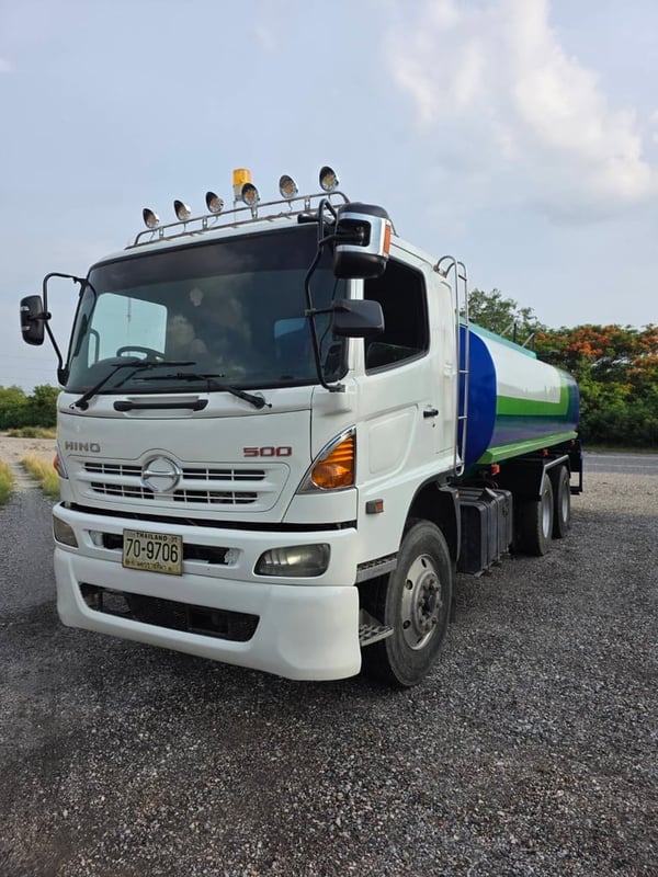 ขาย 1,090,000 รถ 10 ล้อบรรทุกน้ำ HINO MEGA 344 ปี 58 หัวบาง ยางดี ครีชซีสวย พร้อมปั้มดูด สเปร์น้ำล่างบน