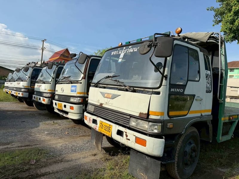 #เข้าใหม่10รายการ รถ 6 ล้อ พื้นเรียบ ยาว 7.20 ม.HINO FF1j210 FL3H10ล้อ195 FF3H195แรง พร้อมขายแล้ว ยาว7.20 ม. ทุกคัน 