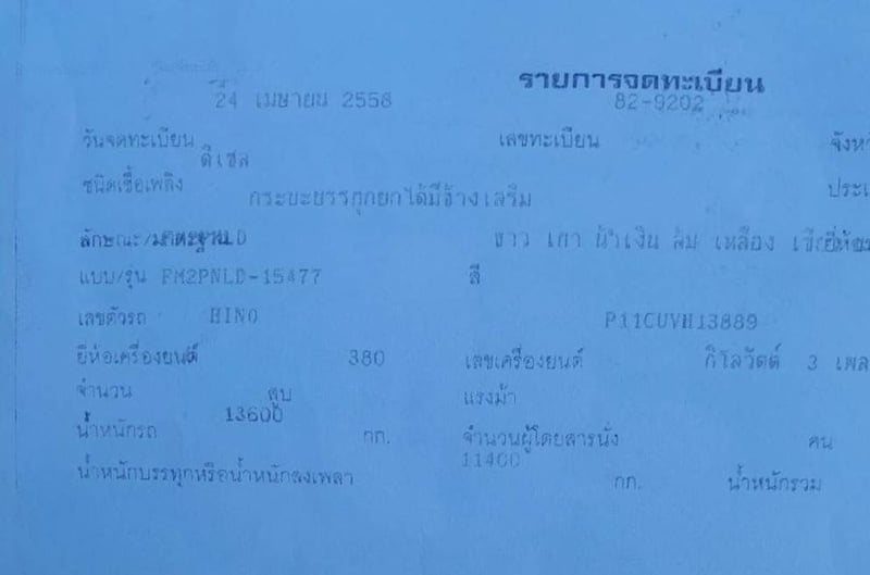ขาย 1,390,000 รถดั้มพ่วงแม่ลูก HINO 380 ปี 58 หัวบาง ยางดี ครัชซีสวย วิ่ง 5xx,xxx กม.ลูกพ่วงดั้ม 3 เพลา ปี 58 ดั้มดี ครัชซีสวย ยางดี รถพร้อมใช้งาน ภาษี ม.79 ขาย 1,390,000 รถดั้มพ่วงแม่ลูก HINO 380 ปี 58 หัวบาง ยางดี ครัชซีสวย วิ่ง 5xx,xxx กม.ลูกพ่วงดั้ม 3 เพลา ปี 58 ดั้มดี ครัชซีสวย ยางดี รถพร้อมใช้งาน ภาษี ม.79