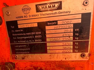 ขาย 275,000 รถบดเบรคดาวน์ 5 ตัน HAMM HD 13 หน้าเหล็กหลังเหล็ก 