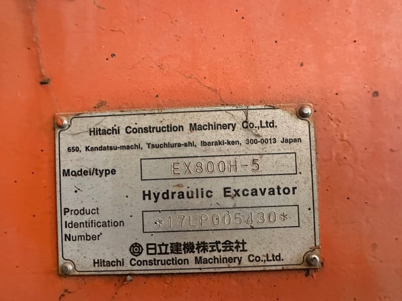 #เล่นของใหญ่ใจต้องนิ่ง 2,500,000  HITACHI EX 800-5H ไฟฟ้าครบ เครื่องดี ปั้มแรง เอวแน่น ช่วงล่างสวย รถพร้อมใช้งาน 