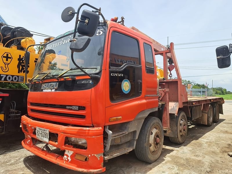 ขาย 790,000 รถเทนเลอ 12 ล้อ ติดเครน 5 ตัน ISUZU CYG 360 แรง เครื่องดี ระบบเครนแรง ครัชซีสวย หางเทนเลอสวย รถสวยพร้อมใช้งาน เล่มทะเบียนพร้อมโอน 