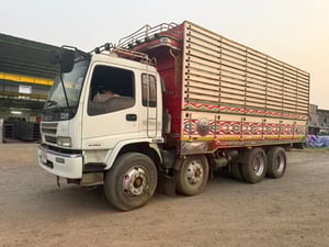 #ขายด่วน  700,000 รถ 12 ล้อ ดั้มคอกเกตร ISUZU DECA 320 ดั้มคอกเกษตร 12 ล้อ 2 เพลา หัวบาง ยางดี ครีชซีสวย มีระบบลากลูก 