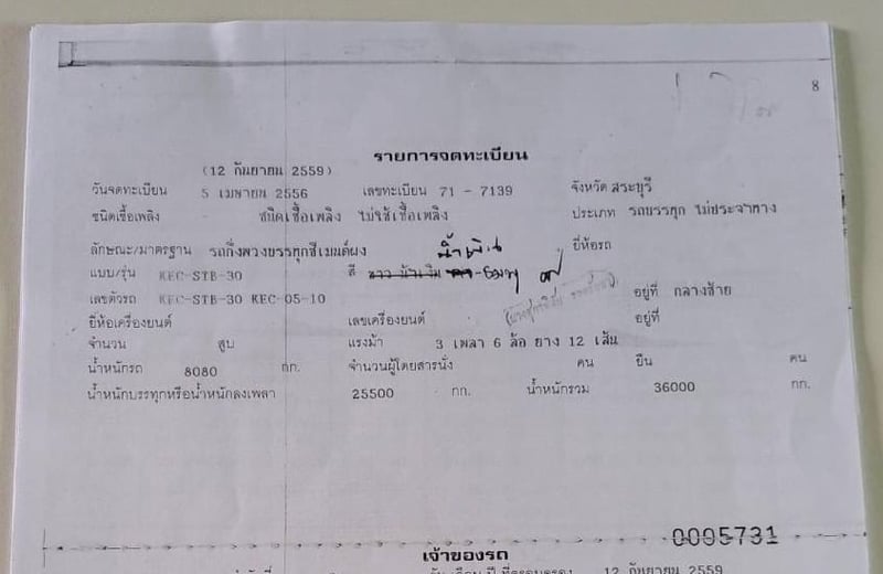 ขายเหมา 999,999 หางกล้วยหอม 3 หาง 3 เพลา สวยพร้อมใช้เล่มทะเบียนพร้อมโอน