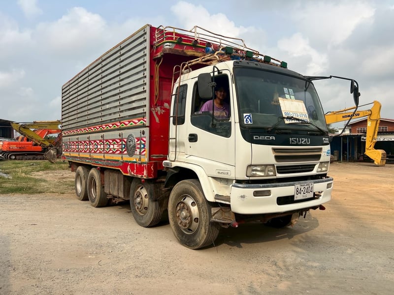 #ขายด่วน  790,000 รถ 12 ล้อ ดั้มคอกเกตร ISUZU DECA 320 ดั้มคอกเกษตร 12 ล้อ 2 เพลา หัวบาง ยางดี ครัชซีสวย 