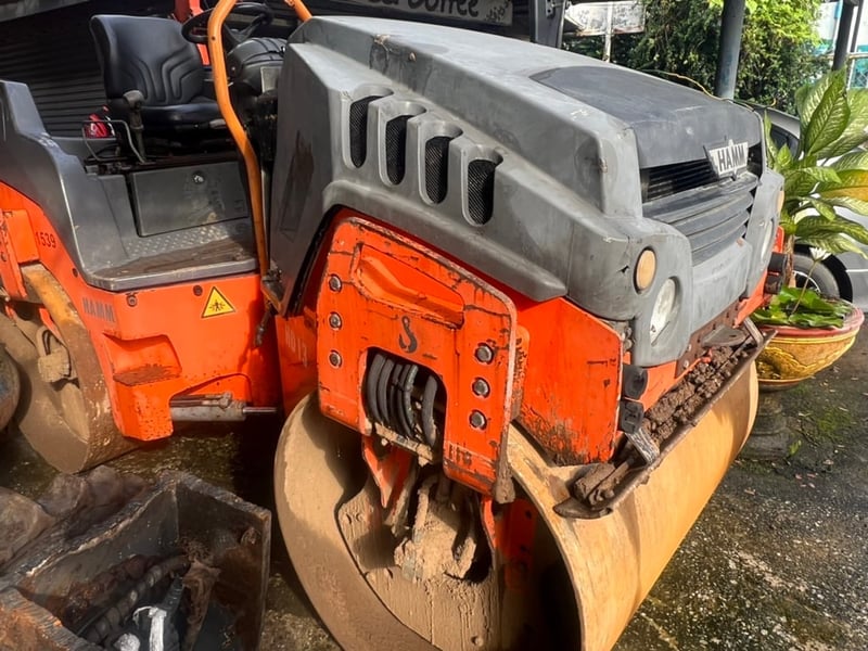 ขาย 275,000 รถบดเบรคดาวน์ 5 ตัน HAMM HD 13 หน้าเหล็กหลังเหล็ก 