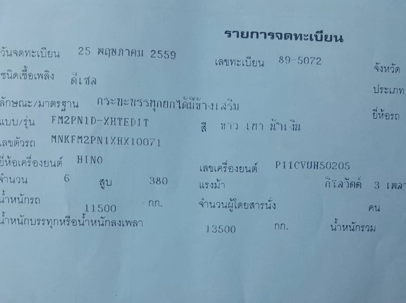 ขาย 1,450,000 รถดั้มพ่วงแม่ลูก HINO 380 VICTOR ปี 59 หัวบาง ยางดี ครัชซีสวย วิ่ง 5xx,xxx กม.ลูกพ่วงดั้ม 3 เพลา ปี 59 ดั้มดี ครัชซีสวย ยางดี รถพร้อมใช้งาน ขาย 1,450,000 รถดั้มพ่วงแม่ลูก HINO 380 VICTOR ปี 59 หัวบาง ยางดี ครัชซีสวย วิ่ง 5xx,xxx กม.ลูกพ่วงดั้ม 3 เพลา ปี 59 ดั้มดี ครัชซีสวย ยางดี รถพร้อมใช้งาน