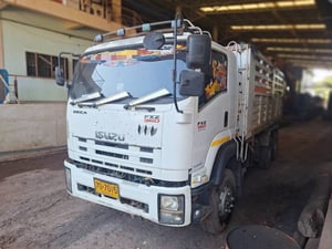 ขาย 1,150,000 รถดั้มเสาธงพ่วงแม่ลูก ISUZU 360 ปี 57 วิ่งน้อย 345,000 กม.หัวบาง ยางดี ครัชซีสวย ลูกพ่วงดั้มเสาธง 3 เพลา ครัชซีสวย ยางดี รถพร้อมใช้งาน 