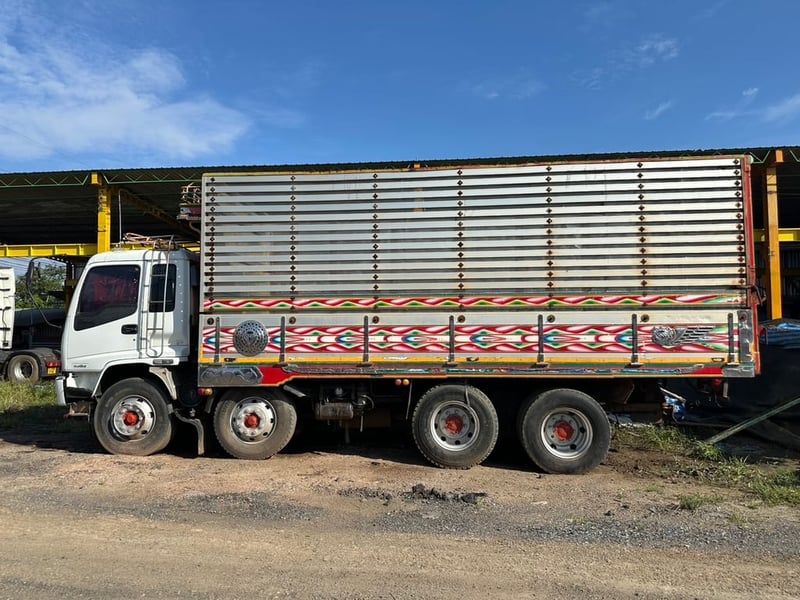 #ขาย 825,000 รถ 12 ล้อ ดั้มคอกเกตร ISUZU DECA 320 ดั้มคอกเกษตร 12 ล้อ 2 เพลา หัวบาง ยางดี ครัชซีสวย 