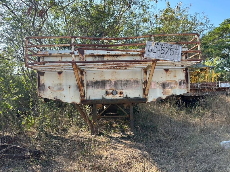 #ขายถูก 98,000 หางพื้นเรียบ SMM 2 เพลา ยาว 12.50 เมตรเพลาเหลี่ยม ครัชซีสวย พื้นสวย 