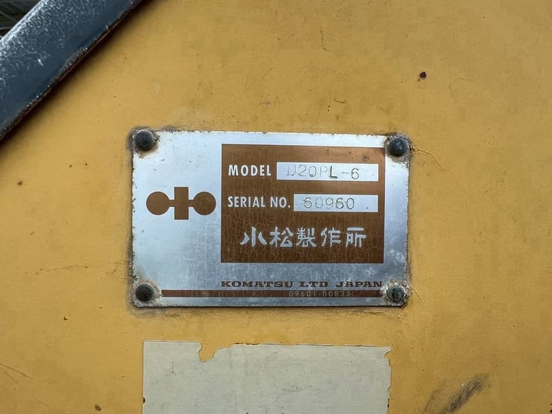 #ขาย 135,000 รถแทรคเตอร์ KOMATSU D 20-6 PL ตีนเป็ด ยาว 70 ซม.เครื่องดี เกียร์แรง ช่วงล่างสวย รถพร้อมใช้งาน 