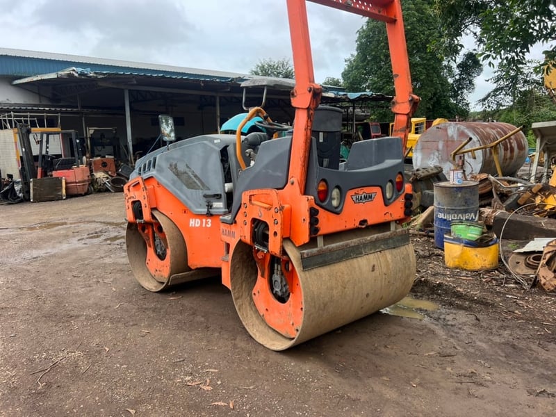 ขาย 275,000 รถบดเบรคดาวน์ 5 ตัน HAMM HD 13 หน้าเหล็กหลังเหล็ก 