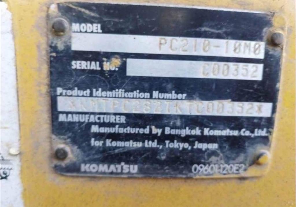 🔥ขายด่วน 1,350,000 KOMATSU PC 210-10 MO เอกสารเล่มทะเบียนครบ 