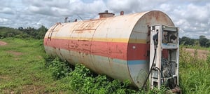 #ขายถูก 79,000 ถังน้ำมัน 20,000 ลิตร พร้อมหัวจ่าย ถังหนาสวย หัวจ่ายพร้อมใช้ 