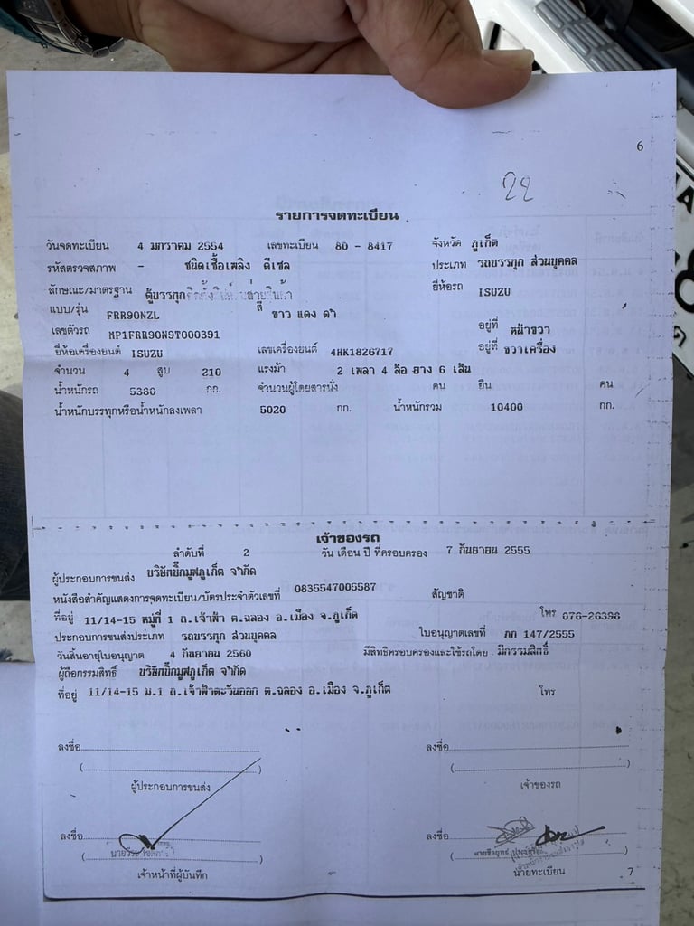 ขายISUZU FRR 210แรงม้า รถบรรทุก 6ล้อ ตู้แห้ง ปี2011 