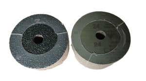 FIBER DISC กลม สีน้ำเงินหลังแข็ง 4" (DIA.100 MM.) ขนาดรูกลาง dia 16 MM. เบอร์ 60