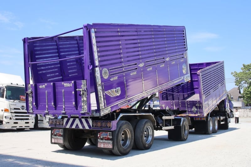 สิบล้อดั้มพ์พ่วง ISUZU FXZ 360 แรงม้า ปี 54 ลูกปี 55 (9033,0857)