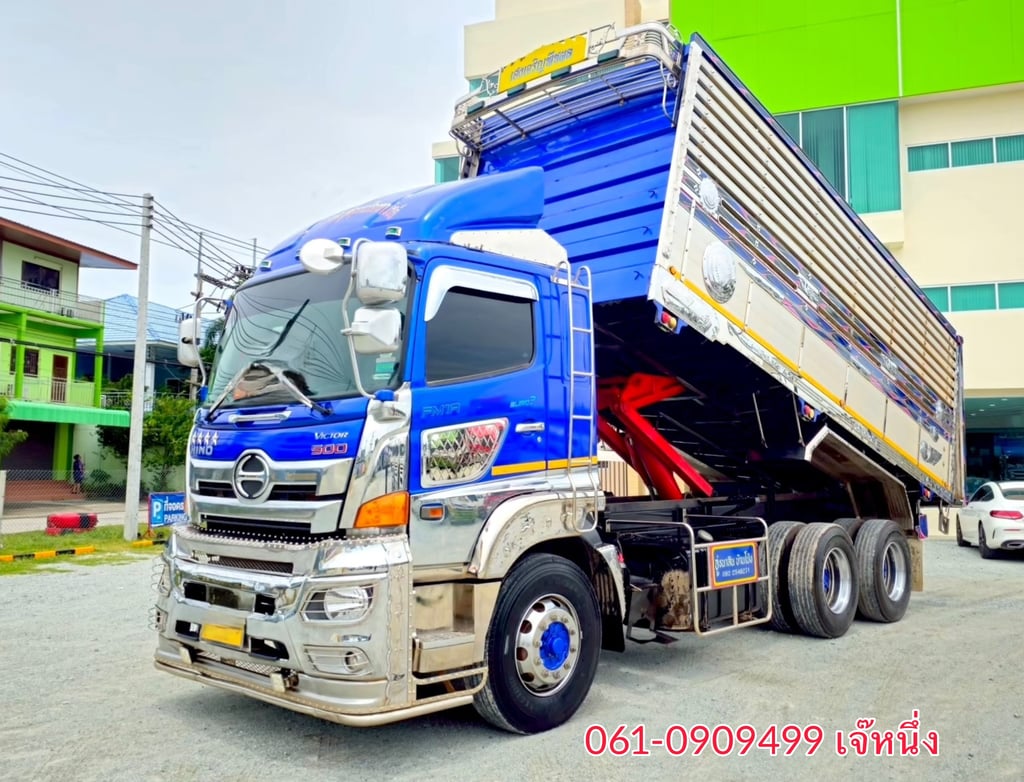 ทุนไม่พอ!! เราช่วยได้🔥🔥 โปรช่วยดาวน์ 6% ของราคารถ สิบล้อดั้มพ์ Hino FM1A  344 แรงม้า ปี 2566 (2108)