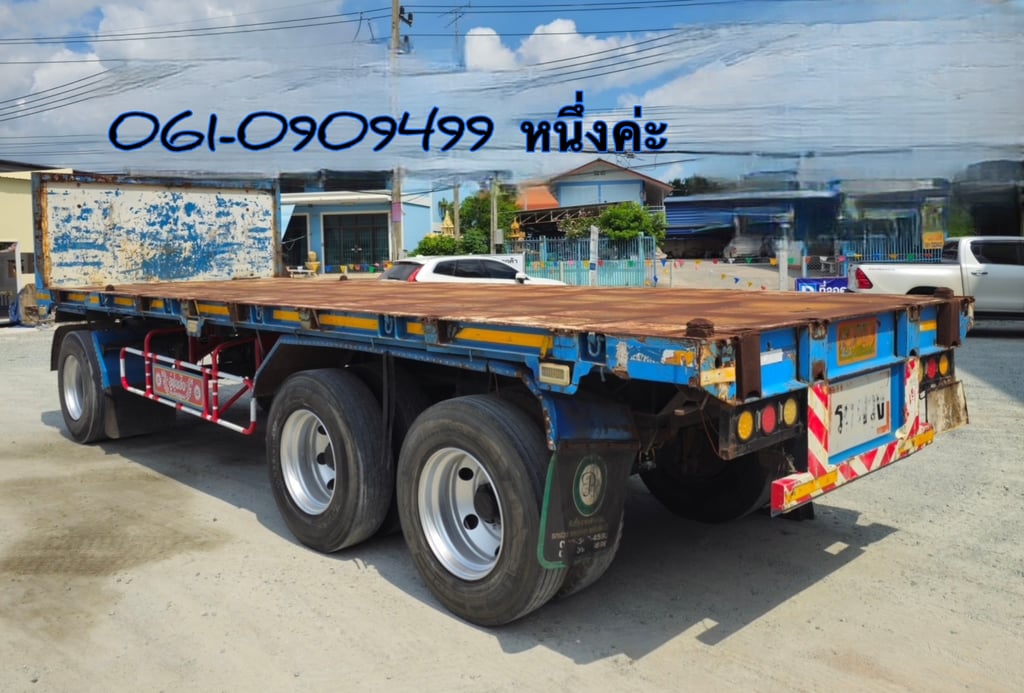 หางพ่วงพื้นเรียบสามเพลา อู่ ซุ่นชัย ปี 2559 (2767) หางพ่วงพื้นเรียบสามเพลา อู่ ซุ่นชัย ปี 2559 (2767)