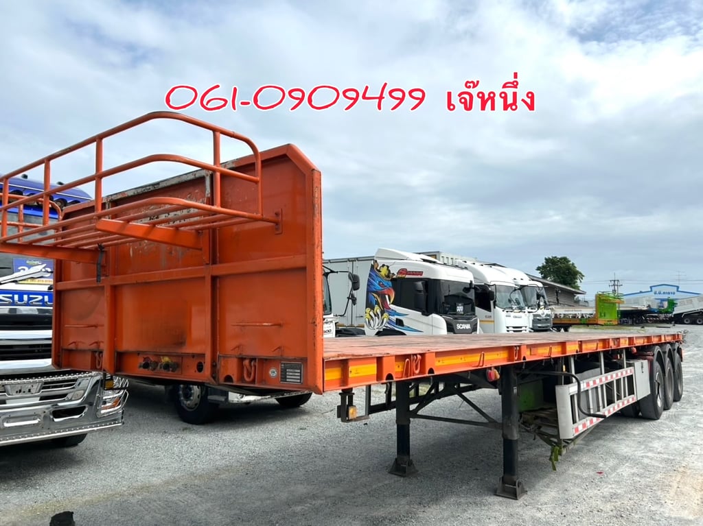 💥โปรขายคู่หัวลาก  ลด 120,000 บาn  หางพื้นเรียบสามเพลา อู่ สามมิตร ปี 2565 (6080)