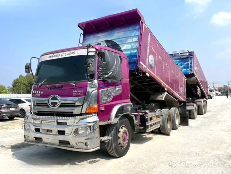 สิบล้อดั้มพ์พ่วง HINO FM2P  380 แรงม้า ปี 65 (2089,2090)