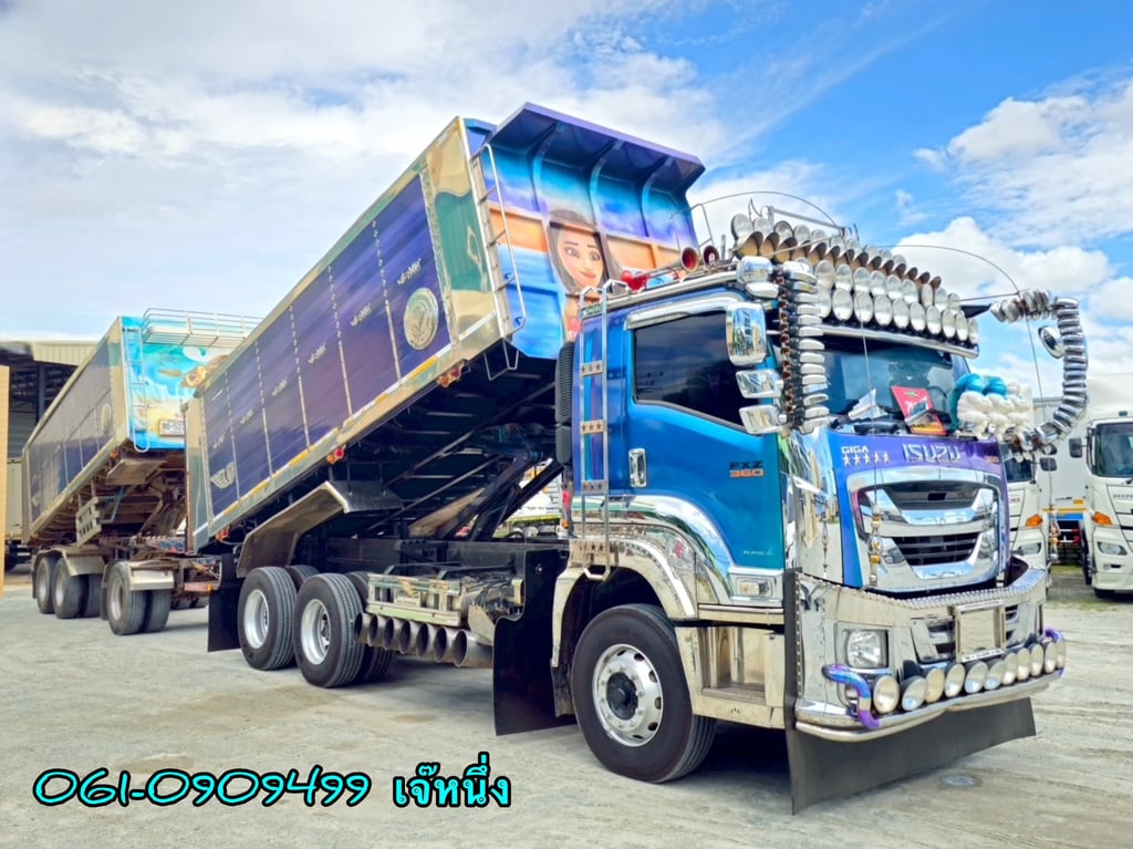 สิบล้อดั้มพ์พ่วง Isuzu Fxz 360 แรงม้า ปี 2566 (5236) สิบล้อดั้มพ์พ่วง Isuzu Fxz 360 แรงม้า ปี 2566 (5236)