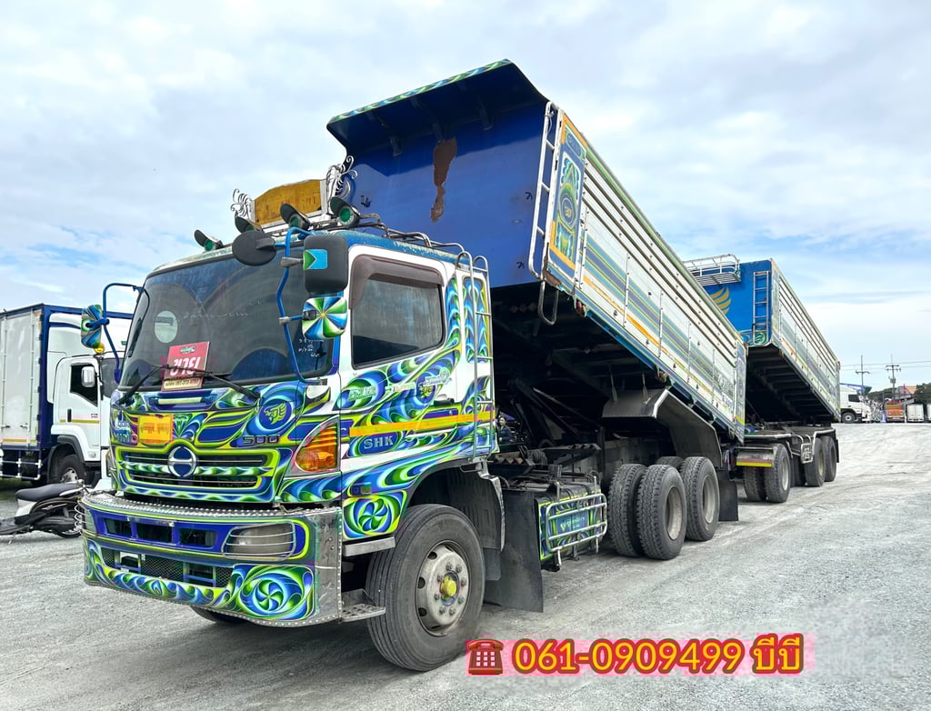 🔥 Vายตัด สิบล้อดั้มพ์แม่ลูก Hino FM1A 344 แรงม้า ปี 2556 (3163) 🔥 Vายตัด สิบล้อดั้มพ์แม่ลูก Hino FM1A 344 แรงม้า ปี 2556 (3163)