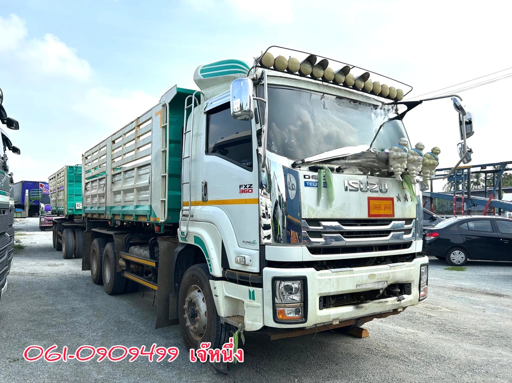 สิบล้อดั้มพ์พ่วง Isuzu Fxz 360 แรงม้า ปี 2565 (9575) สิบล้อดั้มพ์พ่วง Isuzu Fxz 360 แรงม้า ปี 2565 (9575)