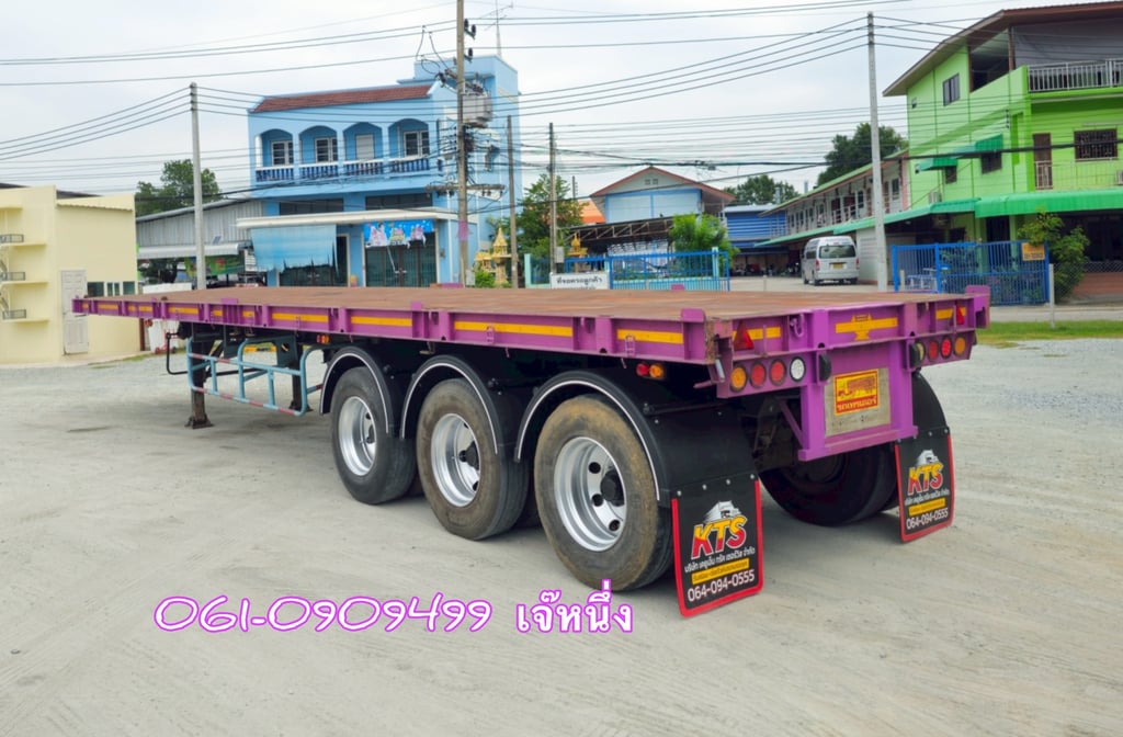 หางพื้นเรียบสามเพลา อู่ พนัสมาวิน ปี 2555 (7198)