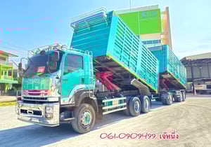 ทุนไม่พอ!! เราช่วยได้🔥🔥 สิบล้อดั้มพ์พ่วง ISUZU FXZ 360 แรงม้า ปี 2566 (4795)