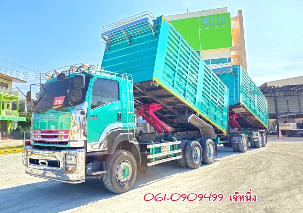 ทุนไม่พอใจ!! เราช่วยได้🔥โปรช่วยดาวน์ 6% ของราคารถ สิบล้อดั้มพ์พ่วง ISUZU FXZ 360 แรงม้า ปี 2566 (4795)