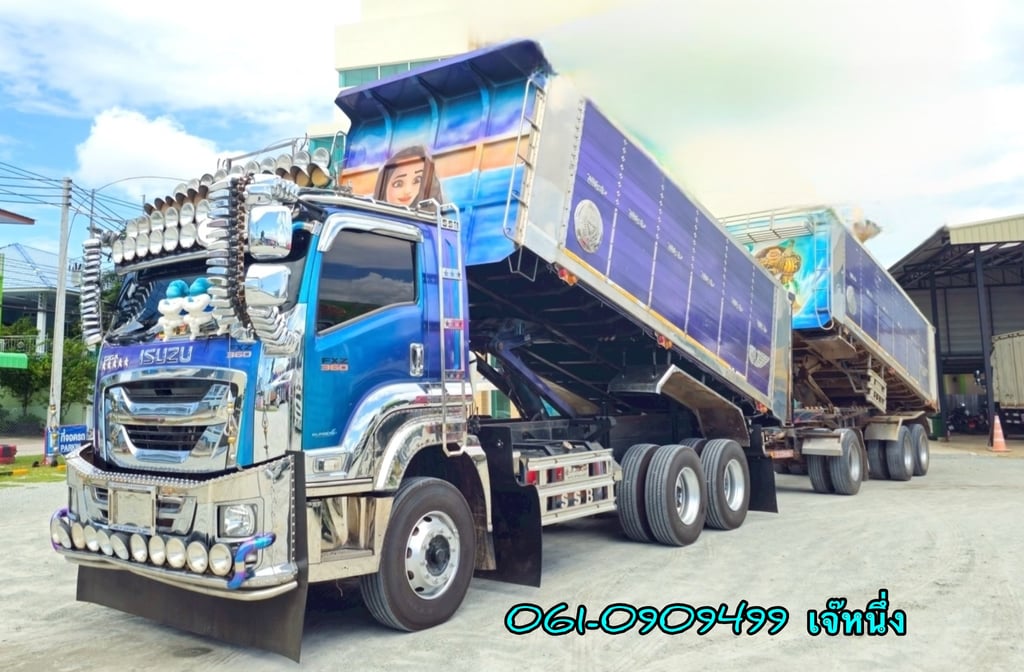 สิบล้อดั้มพ์พ่วง Isuzu Fxz 360 แรงม้า ปี 2566 (5236) สิบล้อดั้มพ์พ่วง Isuzu Fxz 360 แรงม้า ปี 2566 (5236)