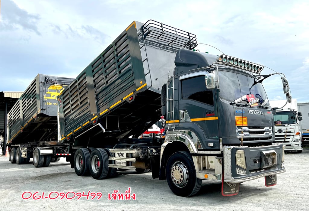 สิบล้อดั้มพ์พ่วง Isuzu Fxz 360 แรงม้า ปี 2566 (7740) สิบล้อดั้มพ์พ่วง Isuzu Fxz 360 แรงม้า ปี 2566 (7740)