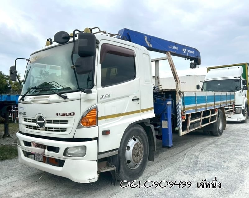 หกล้อติดเครน HINO FG8J  212 แรงม้า 2556 (7098)
