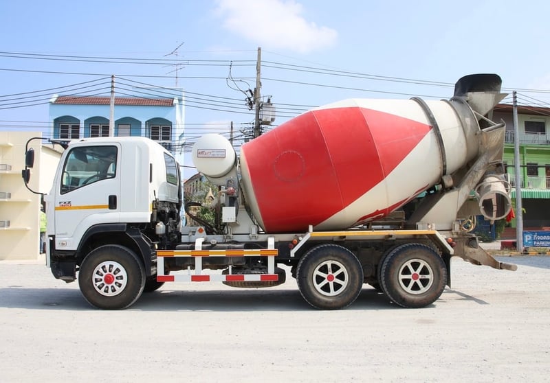 #Vาย สิบล้อโม่ปูน ISUZU  FXZ 320 แรง  ยังไม่จดทะเบียน (0237)   ไมล์ 3 หมื่นกว่าโล โม่ ZF เยอรมันนี 7 คิว