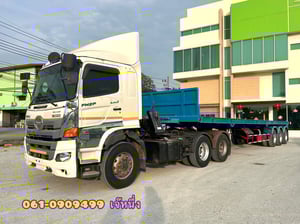 👉สิบล้อหัวลาก Hino FM2P 380 แรงม้า ปี 65 (1202) หางพื้นเรียบสามเพลา อู่ ST ปี 2558 (8932) 👉สิบล้อหัวลาก Hino FM2P 380 แรงม้า ปี 65 (1202) หางพื้นเรียบสามเพลา อู่ ST ปี 2558 (8932)