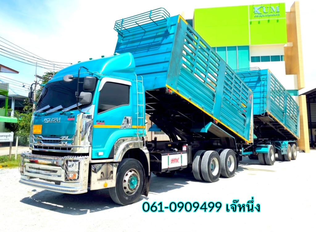 ทุนไม่พอ!! เราช่วยได้🔥🔥 สิบล้อดั้มพ์พ่วง Isuzu Fxz  360 แรงม้า ปี 2566 (5392)