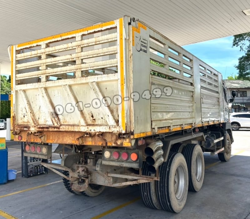 สิบล้อดั้มพ์สามมิตรแท้  โทร.061-0909499   สิบล้อดั้มพ์ HINO FM1A  344 แรงม้า ปี 66 กระบะสามมิตร ไมล์ 152,xxx km. (5411)