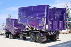 สิบล้อดั้มพ์พ่วง ISUZU FXZ 360 แรงม้า ปี 54 ลูกปี 55 (9033,0857)