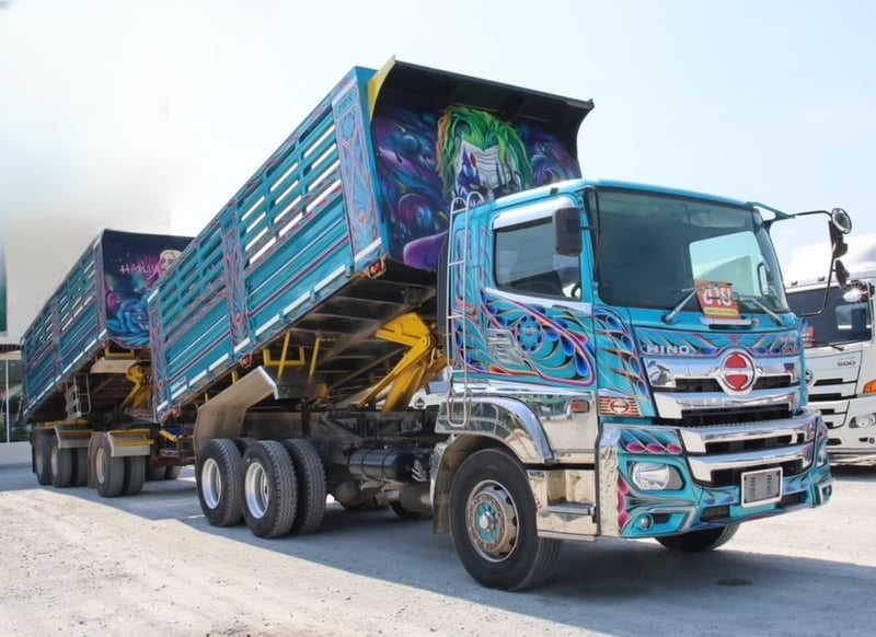 สิบล้อดั้มพ์พ่วง HINO FM1A  344 แรงม้า ปี 67 (5491)
