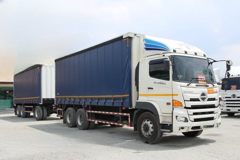 สิบล้อตู้ผ้าใบเปิดข้าง HINO FL1A 344 แรงม้า ปี 67  (5506,5507)