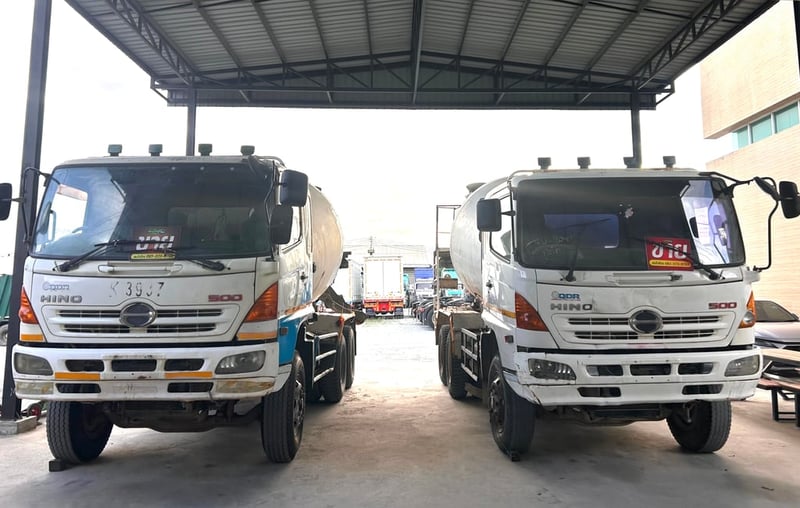 สิบล้อโม่ปูน HINO FM1A  330 แรงม้า ปี 2556  ✔️โม่ 7 คิว LIEBHERR  มีทั้งเก็บงานและตามสภาพ  (0741,0742,9081)