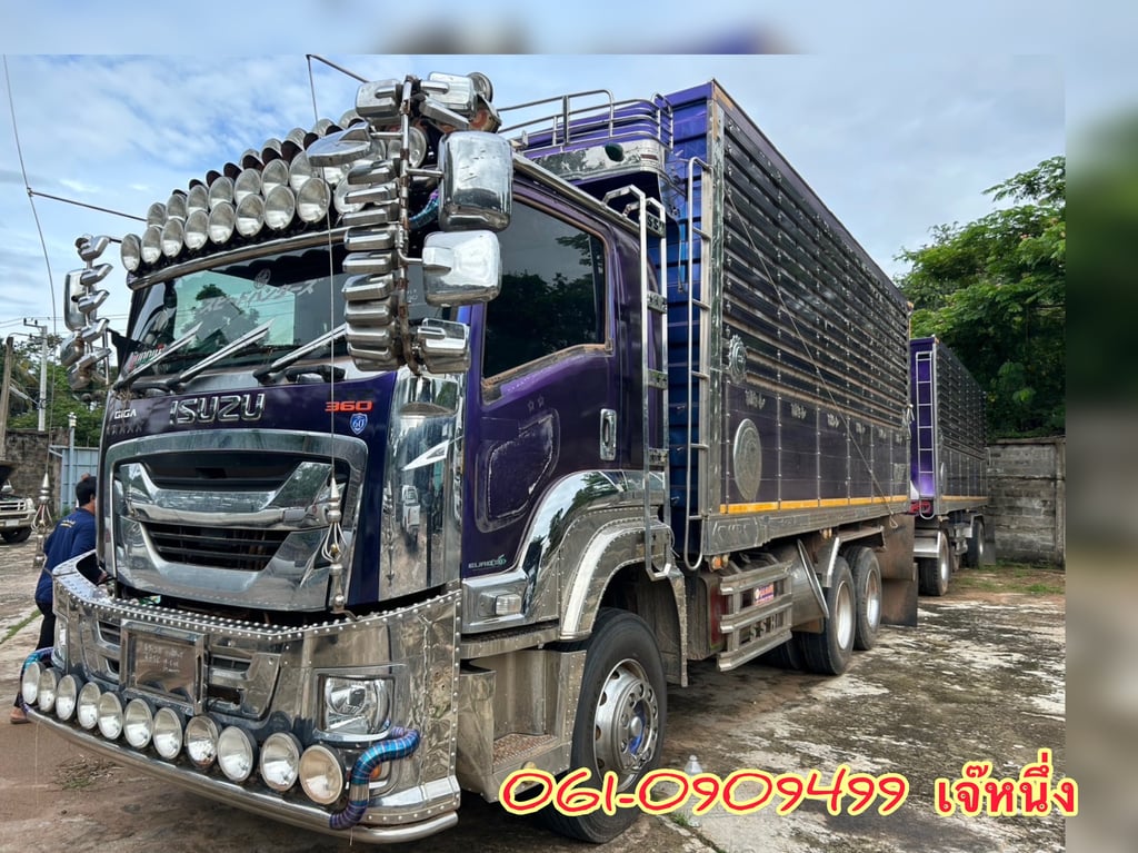 🔥 Vายตัด สิบล้อดั้มพ์พ่วง Isuzu Fxz 360 แรงม้า ปี 2566 (3111)