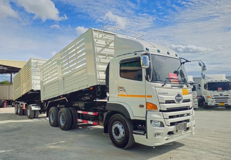 🔥ลดกระหน่ำ ต่ำกว่าทุน 🔥  👉สิบล้อดั้มพ์พ่วง Hino FM1A  344 แรงม้า ปี 2566 (7371)