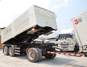  สิบล้อดั้มพ์พ่วง Hino FM1A  344 แรงม้า ปี 2560 (2539)