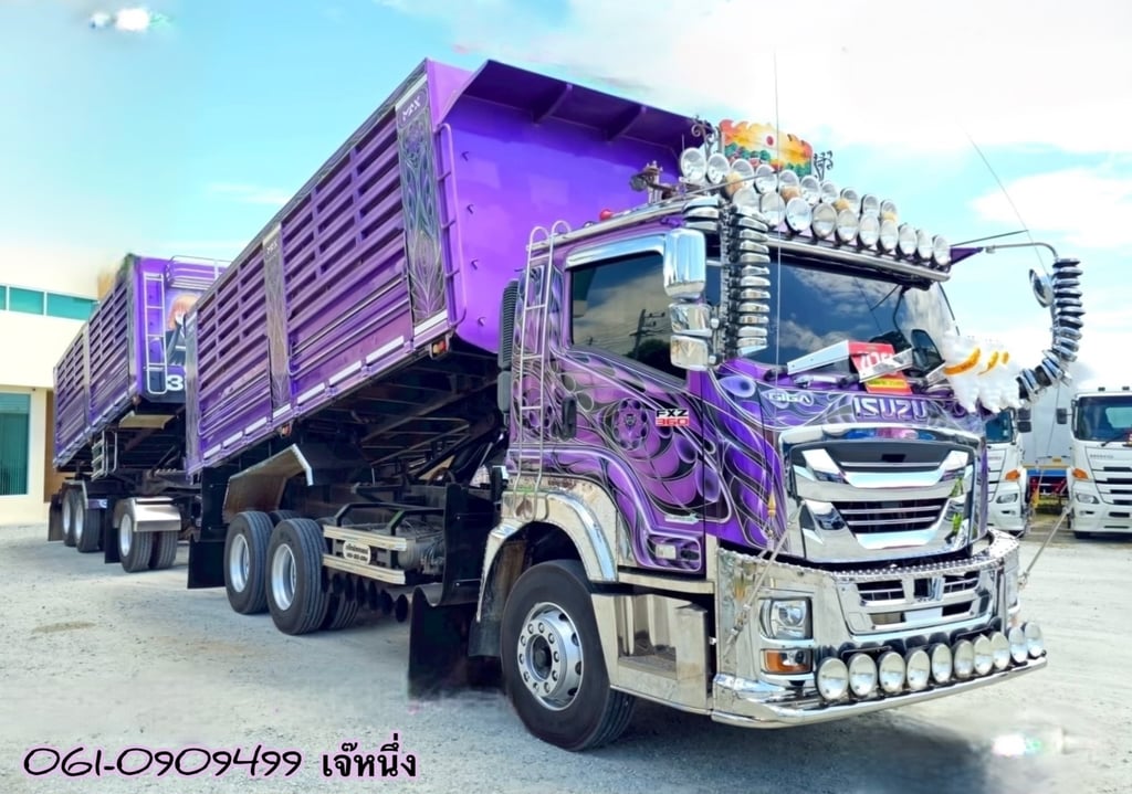 โปรช่วยดาวน์ 6% ของราคารถ สิบล้อดั้มพ์พ่วง Isuzu Fxz  360 แรงม้า ปี 2566 (9107,9108)