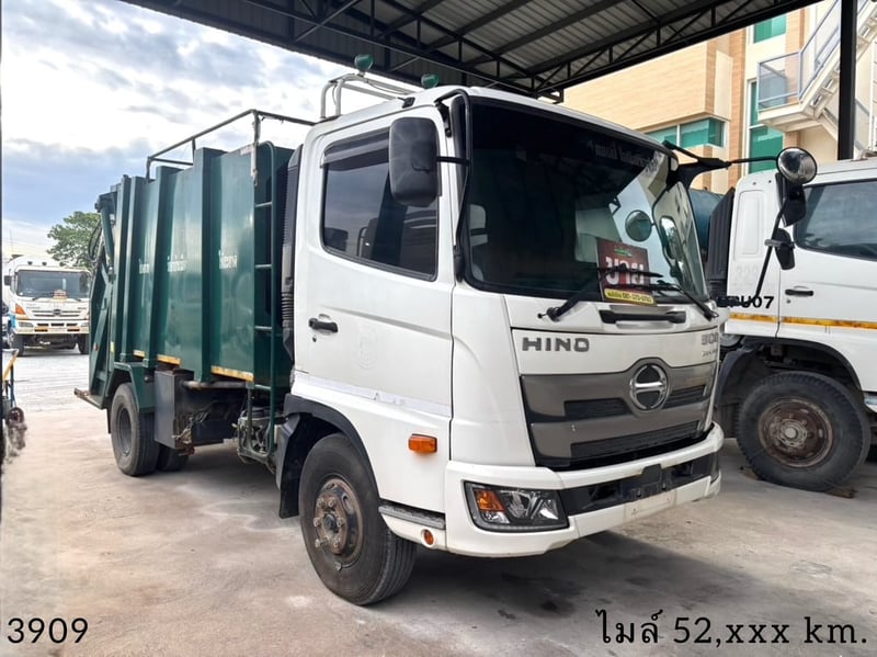 👉หกล้อบรรทุกขยะ HINO FC9J 210 แรง ปี 2565 (3909)
