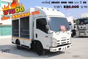 🔥 ขายตัด! ใครช้าคือพลาด ☎️สนใจโทร. 061-0909499  👉หกล้อ FOOD TRUCK ISUZU NMR 130 แรงม้า ปี 2558 (5477)